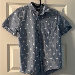 The Children's Place Blue and White Button Down Shirt